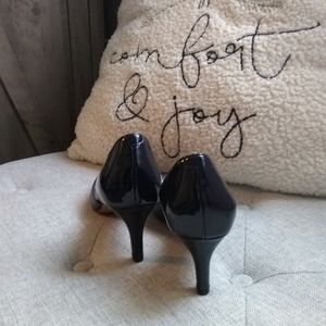 Franco Sarto Navy Blue Leather (upper) Pumps